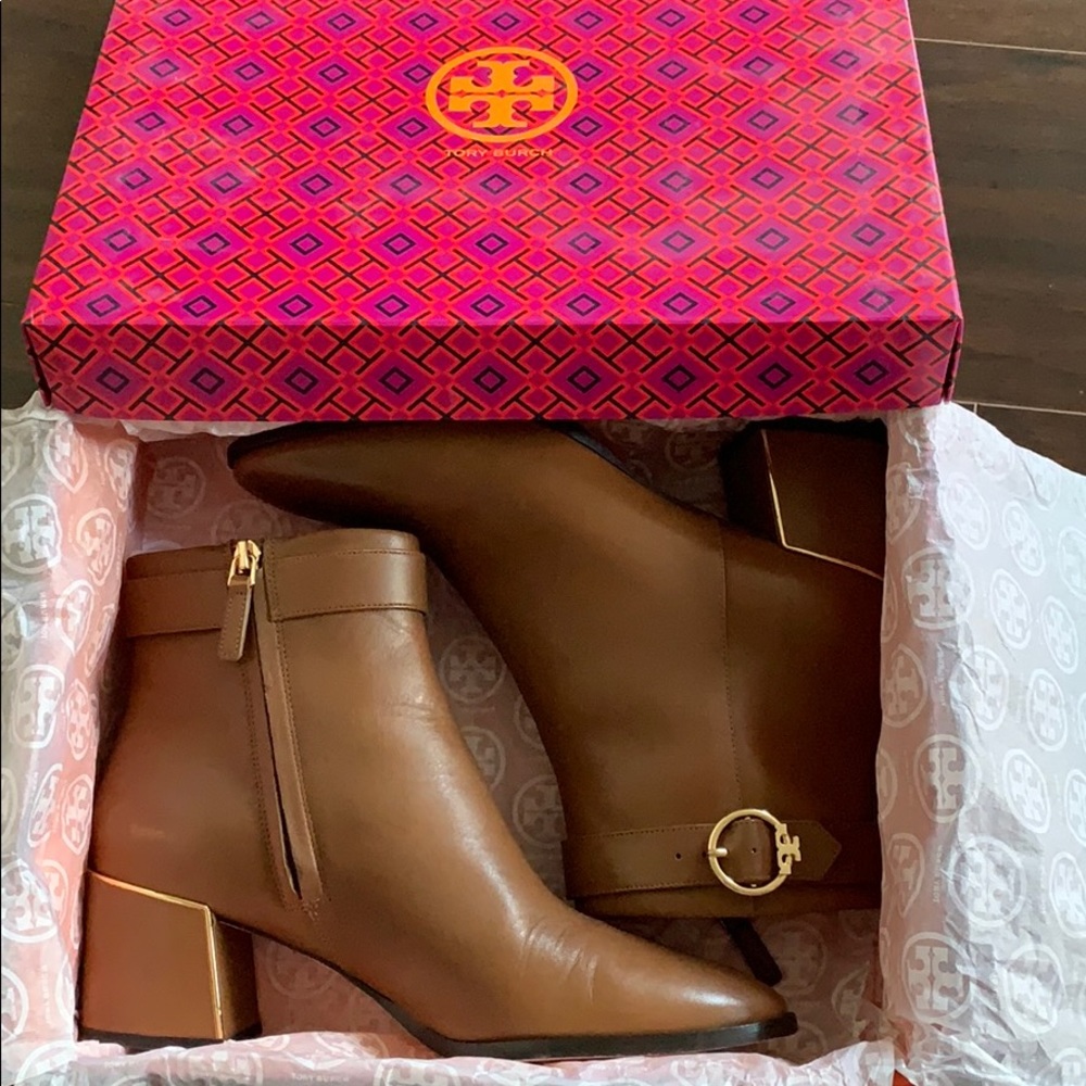 Tory Burch Sophia Dress Booties (Leather)